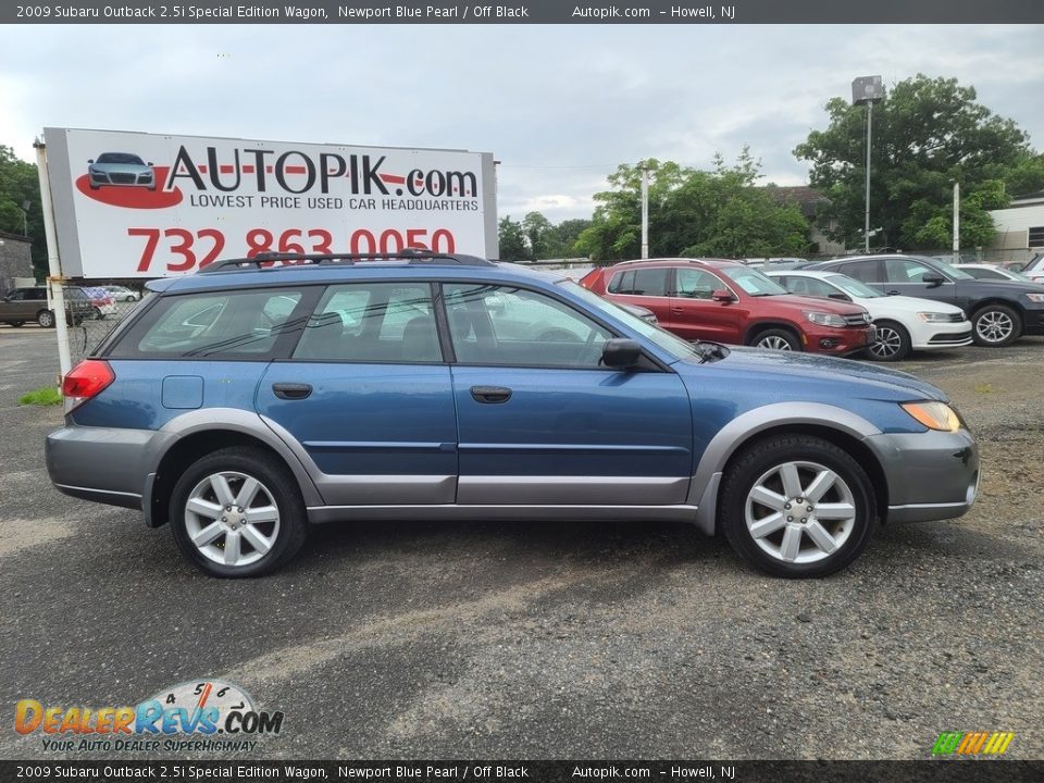 2009 Subaru Outback 2.5i Special Edition Wagon Newport Blue Pearl / Off Black Photo #2