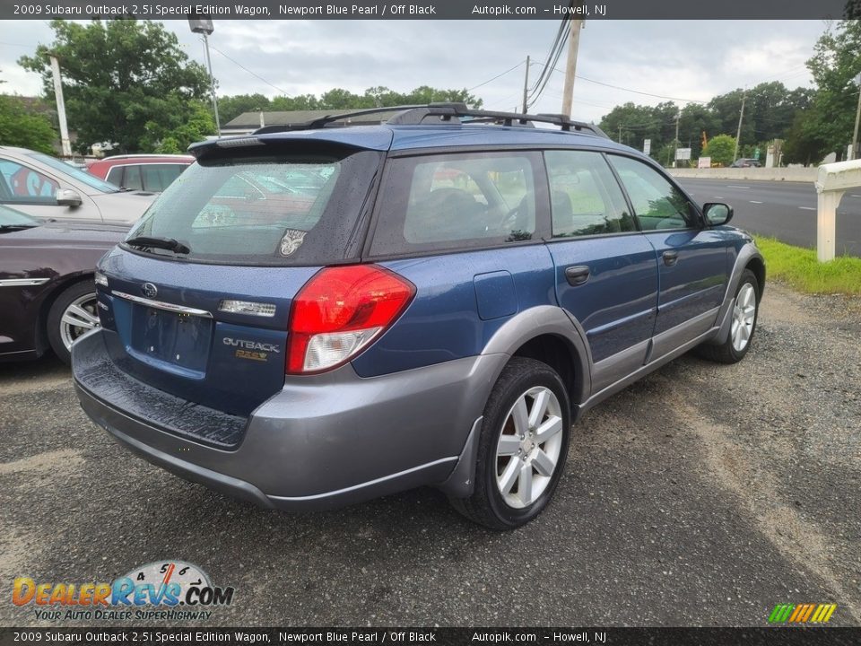 2009 Subaru Outback 2.5i Special Edition Wagon Newport Blue Pearl / Off Black Photo #3