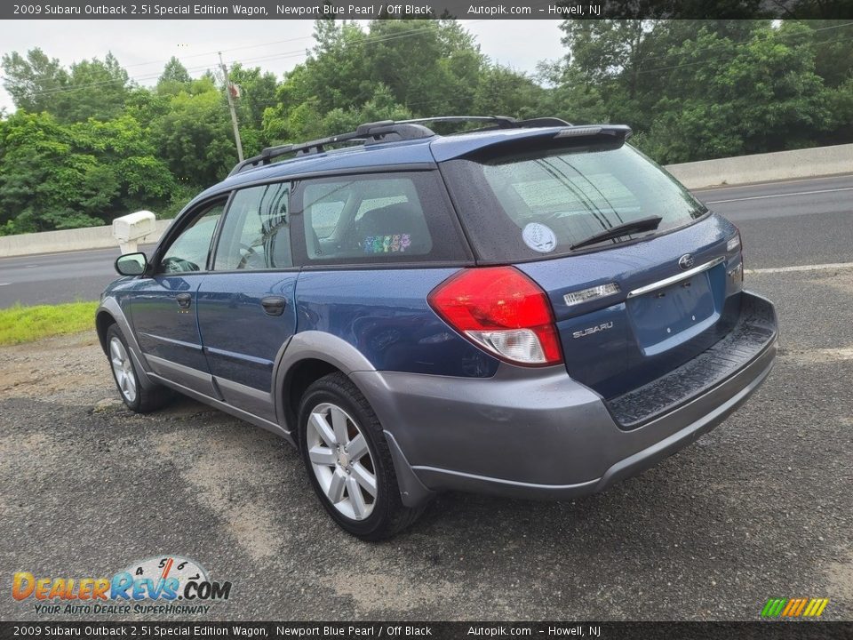 2009 Subaru Outback 2.5i Special Edition Wagon Newport Blue Pearl / Off Black Photo #5