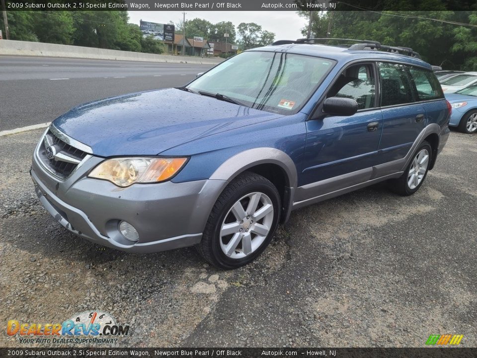 2009 Subaru Outback 2.5i Special Edition Wagon Newport Blue Pearl / Off Black Photo #6