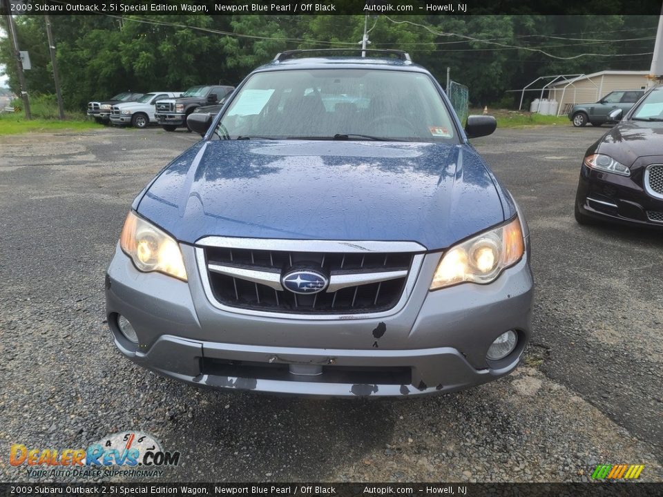 2009 Subaru Outback 2.5i Special Edition Wagon Newport Blue Pearl / Off Black Photo #7