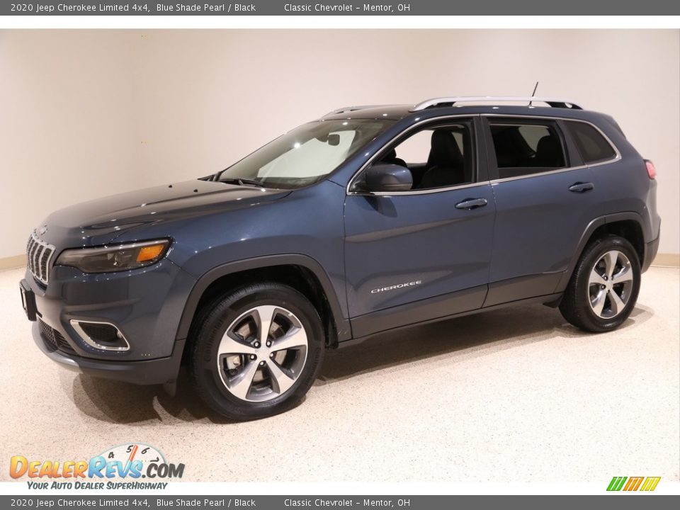 2020 Jeep Cherokee Limited 4x4 Blue Shade Pearl / Black Photo #3