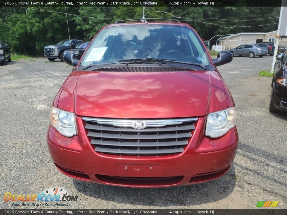 2006 Chrysler Town & Country Touring Inferno Red Pearl / Dark Khaki/Light Graystone Photo #7