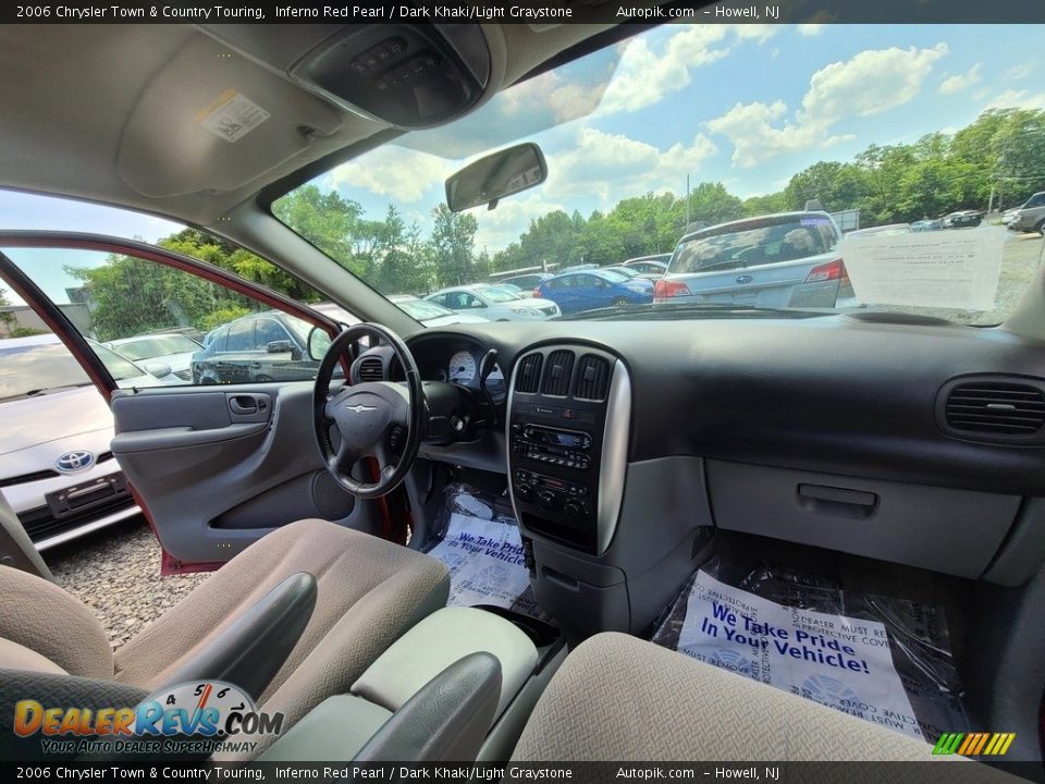 2006 Chrysler Town & Country Touring Inferno Red Pearl / Dark Khaki/Light Graystone Photo #10