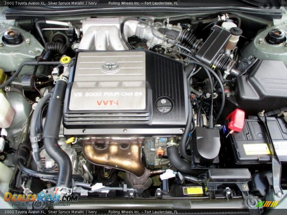 2001 Toyota Avalon XL Silver Spruce Metallic / Ivory Photo #21