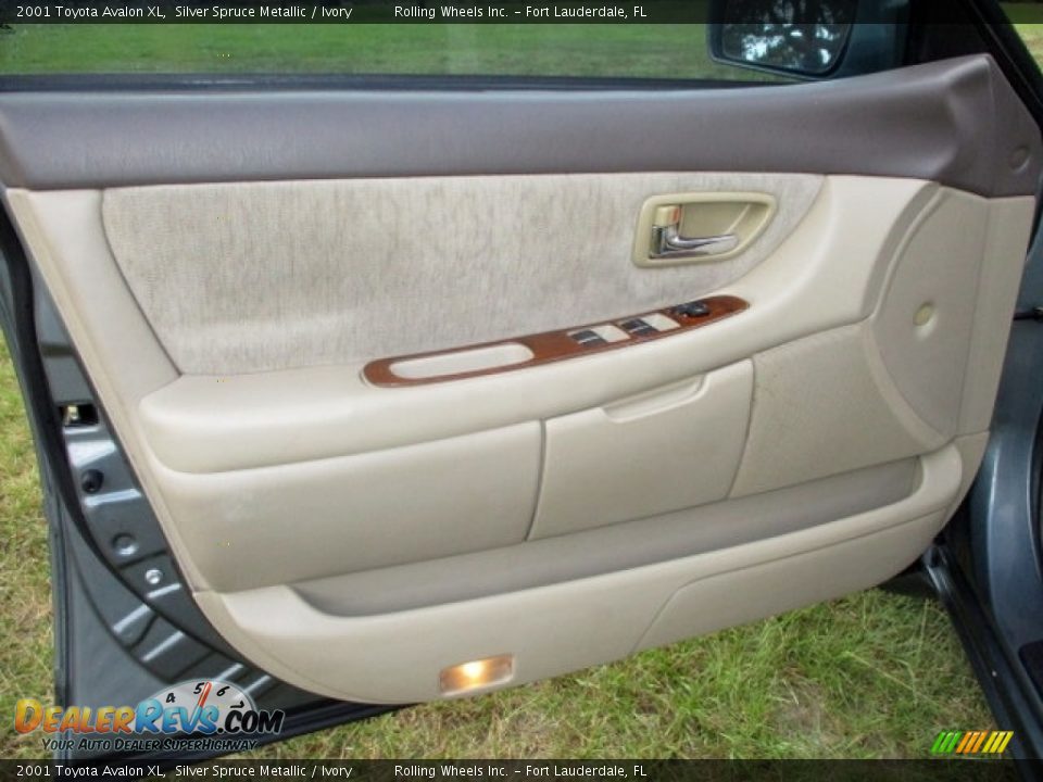 2001 Toyota Avalon XL Silver Spruce Metallic / Ivory Photo #24