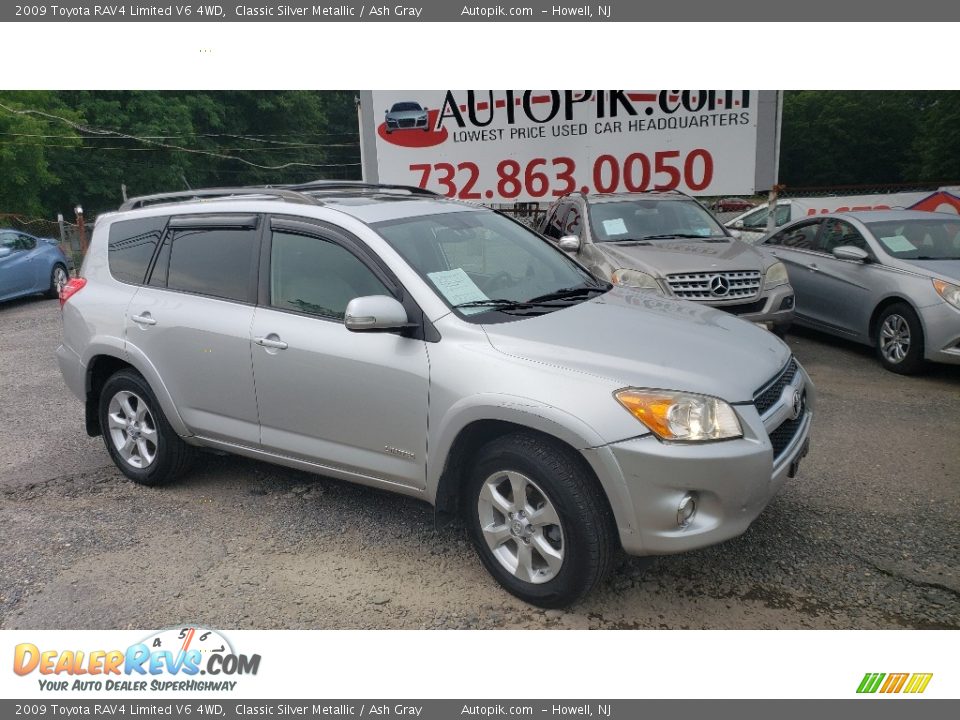 2009 Toyota RAV4 Limited V6 4WD Classic Silver Metallic / Ash Gray Photo #1