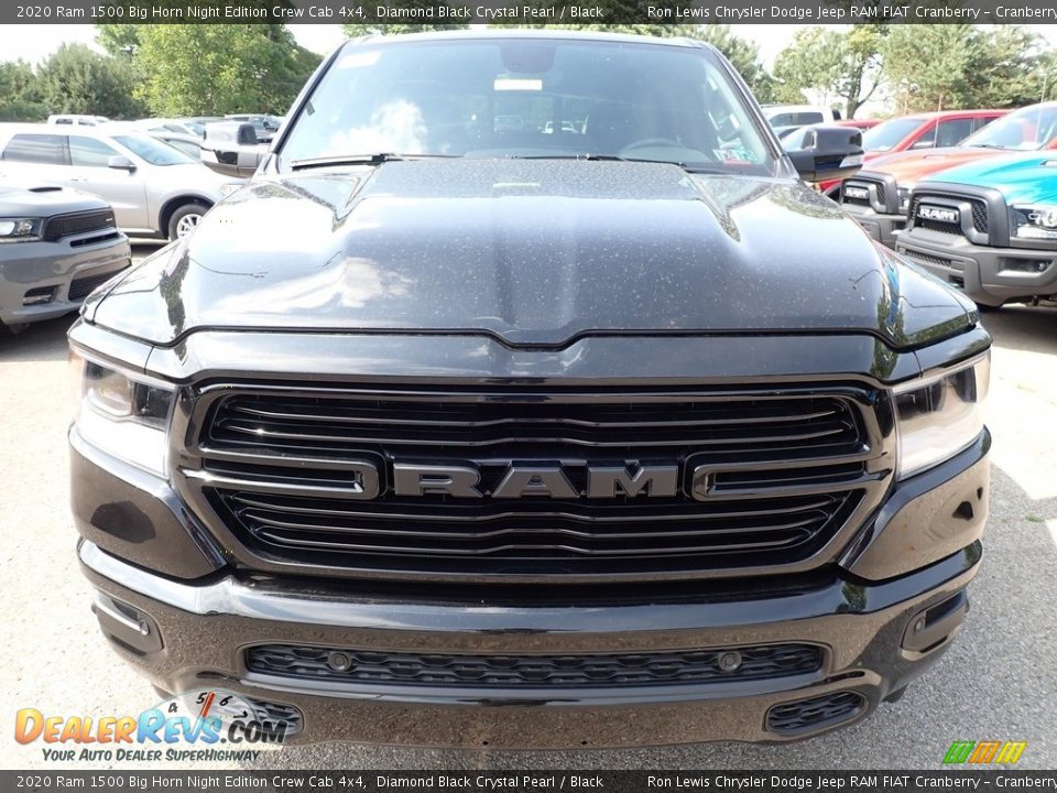 2020 Ram 1500 Big Horn Night Edition Crew Cab 4x4 Diamond Black Crystal Pearl / Black Photo #2