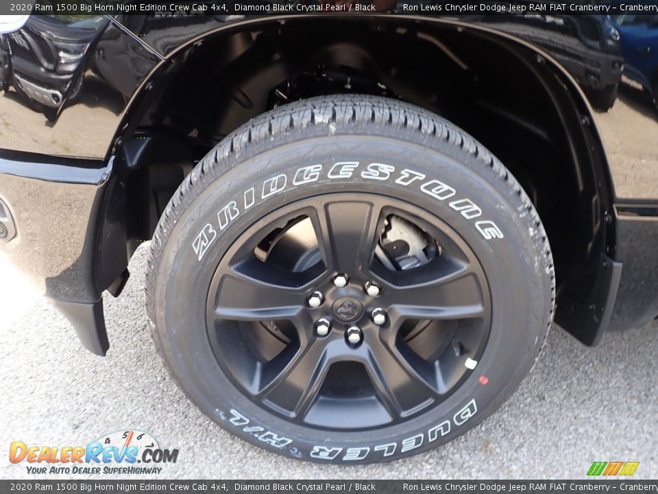 2020 Ram 1500 Big Horn Night Edition Crew Cab 4x4 Diamond Black Crystal Pearl / Black Photo #9