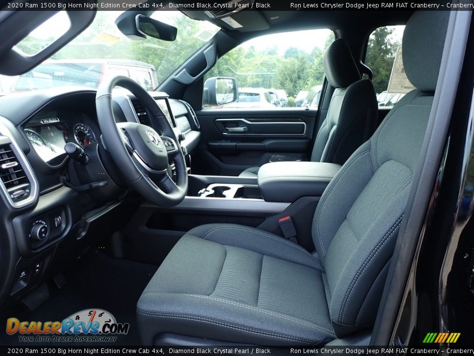 2020 Ram 1500 Big Horn Night Edition Crew Cab 4x4 Diamond Black Crystal Pearl / Black Photo #11