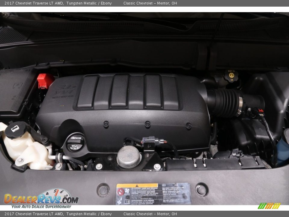 2017 Chevrolet Traverse LT AWD Tungsten Metallic / Ebony Photo #19
