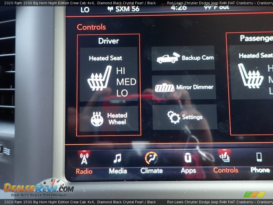 2020 Ram 1500 Big Horn Night Edition Crew Cab 4x4 Diamond Black Crystal Pearl / Black Photo #20