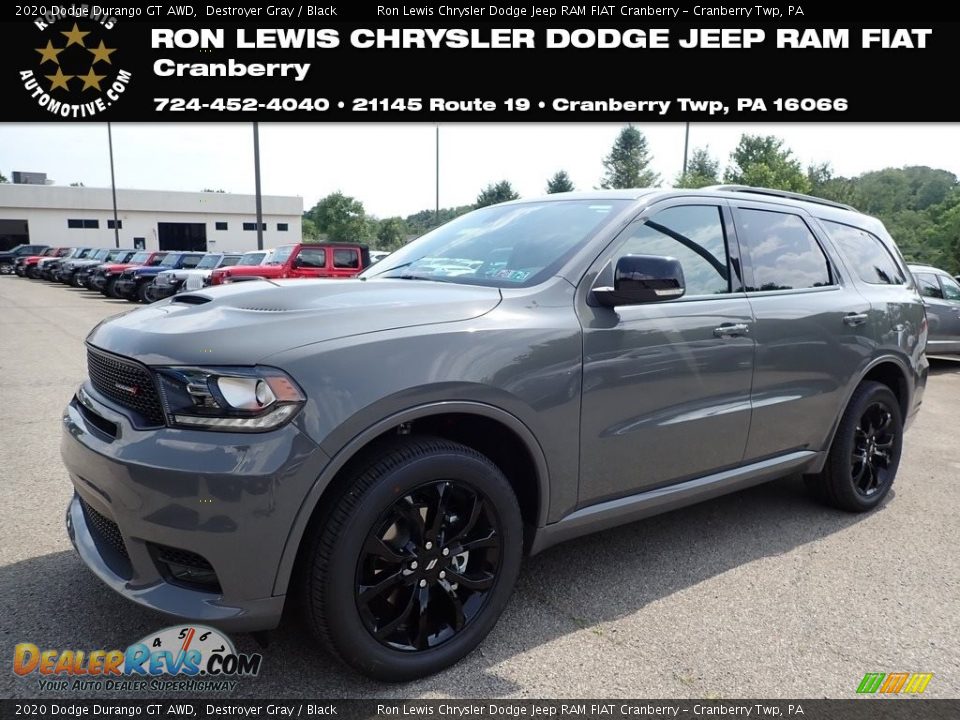 2020 Dodge Durango GT AWD Destroyer Gray / Black Photo #1