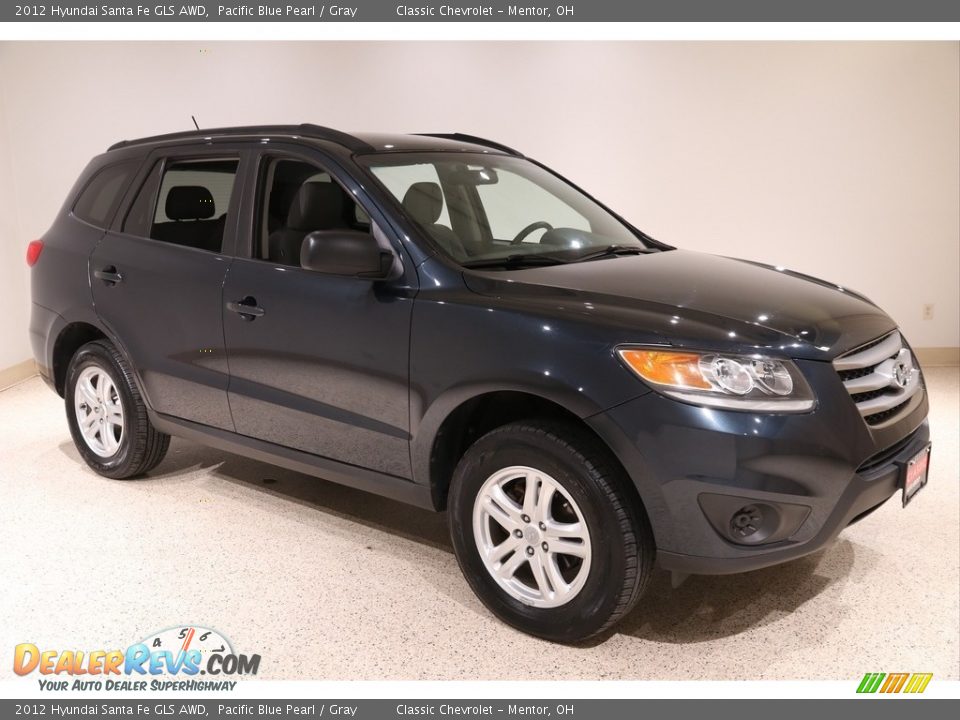 2012 Hyundai Santa Fe GLS AWD Pacific Blue Pearl / Gray Photo #1