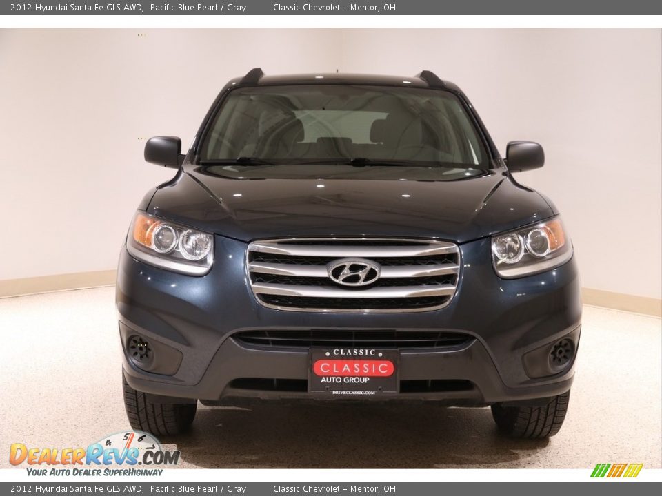 2012 Hyundai Santa Fe GLS AWD Pacific Blue Pearl / Gray Photo #2