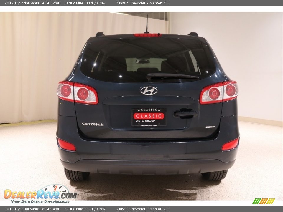 2012 Hyundai Santa Fe GLS AWD Pacific Blue Pearl / Gray Photo #14