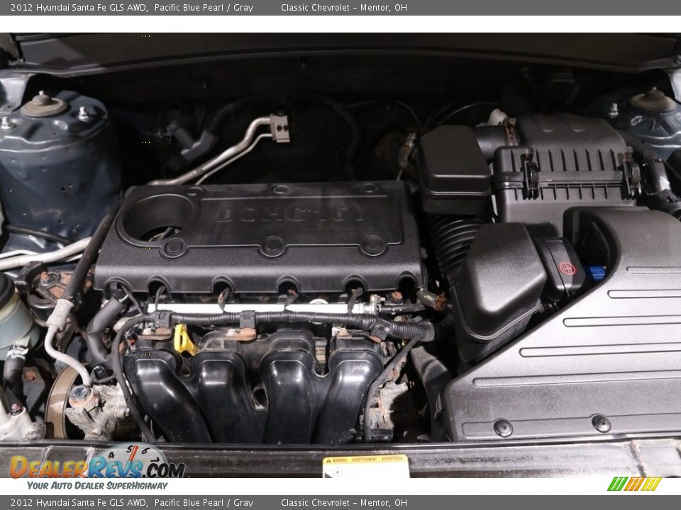 2012 Hyundai Santa Fe GLS AWD Pacific Blue Pearl / Gray Photo #15