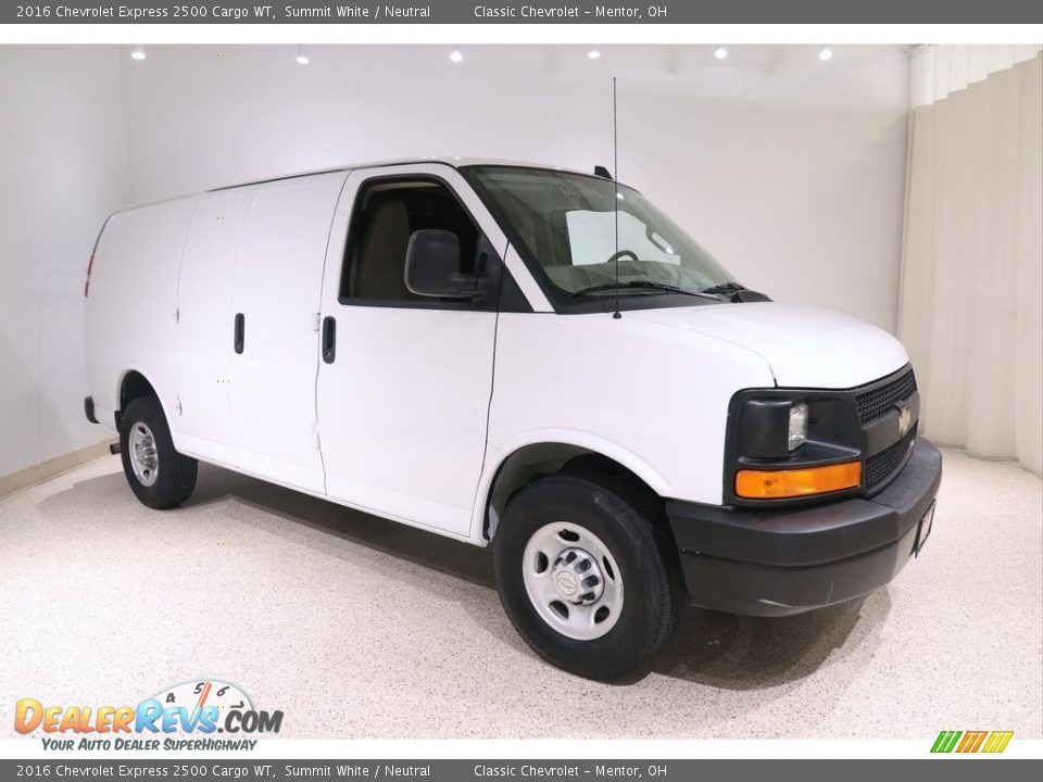 Summit White 2016 Chevrolet Express 2500 Cargo WT Photo #1