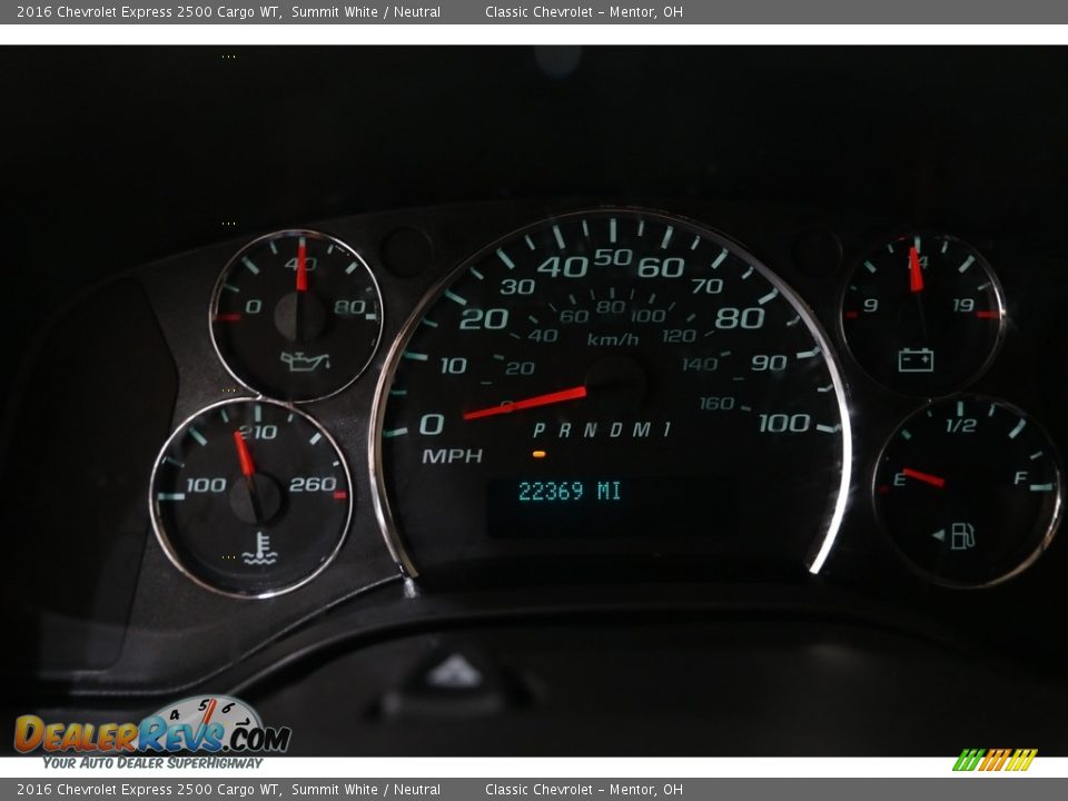 2016 Chevrolet Express 2500 Cargo WT Gauges Photo #8