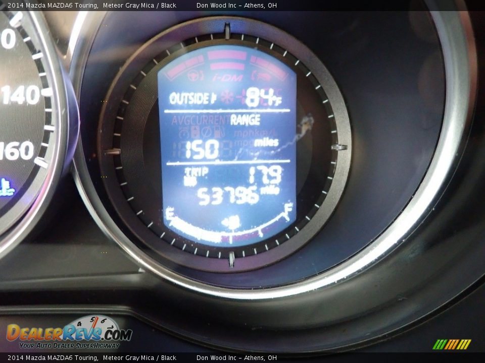 2014 Mazda MAZDA6 Touring Meteor Gray Mica / Black Photo #27