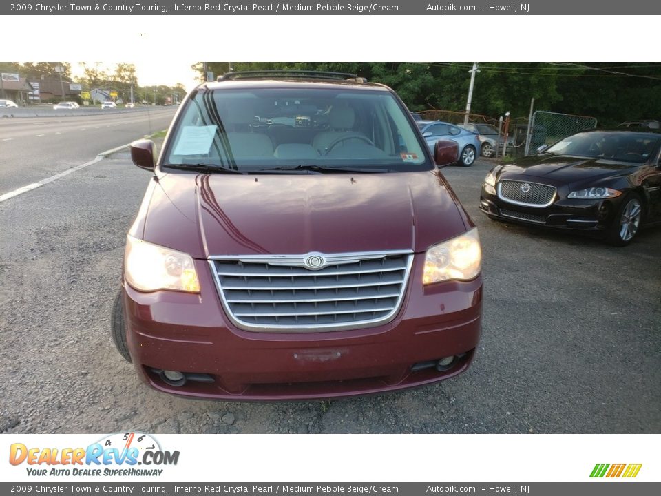 2009 Chrysler Town & Country Touring Inferno Red Crystal Pearl / Medium Pebble Beige/Cream Photo #2