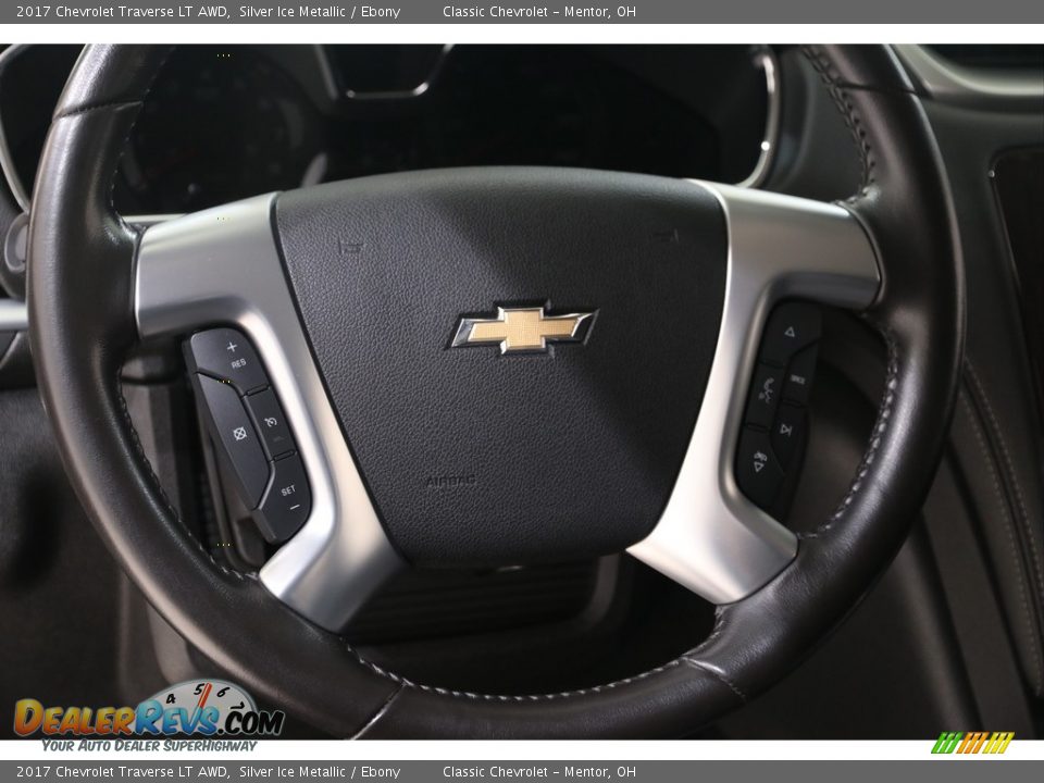 2017 Chevrolet Traverse LT AWD Silver Ice Metallic / Ebony Photo #8