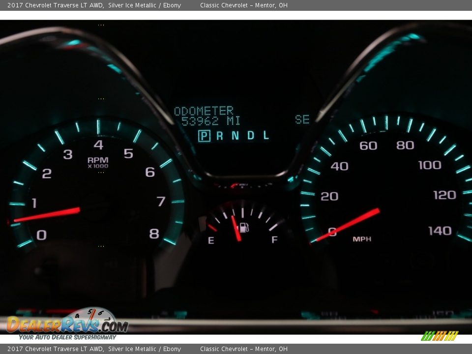 2017 Chevrolet Traverse LT AWD Silver Ice Metallic / Ebony Photo #9