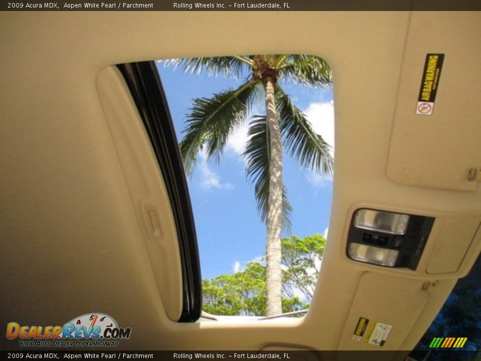 2009 Acura MDX Aspen White Pearl / Parchment Photo #2