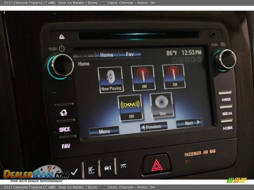 2017 Chevrolet Traverse LT AWD Silver Ice Metallic / Ebony Photo #13