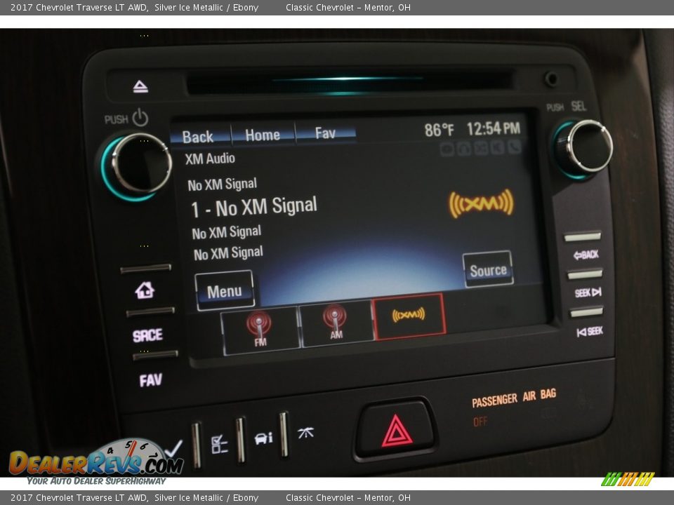 2017 Chevrolet Traverse LT AWD Silver Ice Metallic / Ebony Photo #16