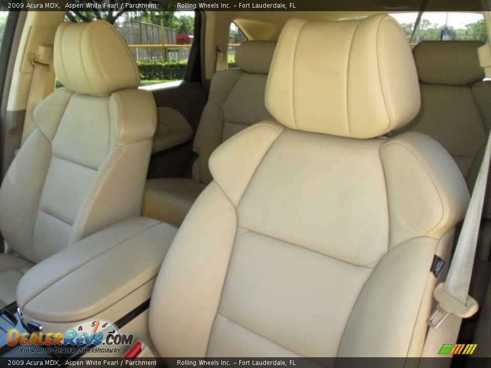 2009 Acura MDX Aspen White Pearl / Parchment Photo #8