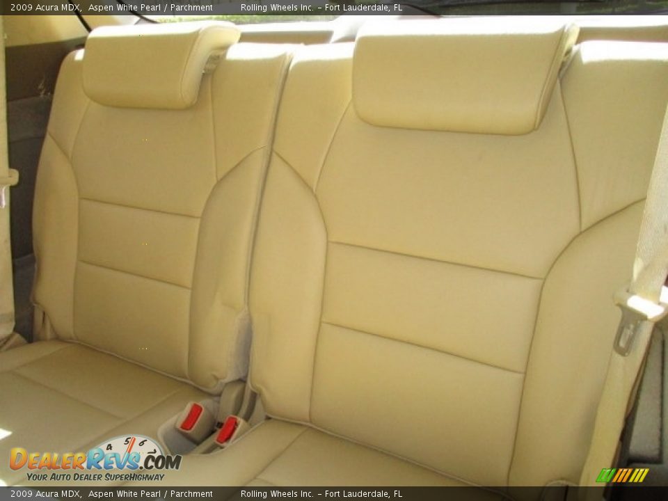 2009 Acura MDX Aspen White Pearl / Parchment Photo #12