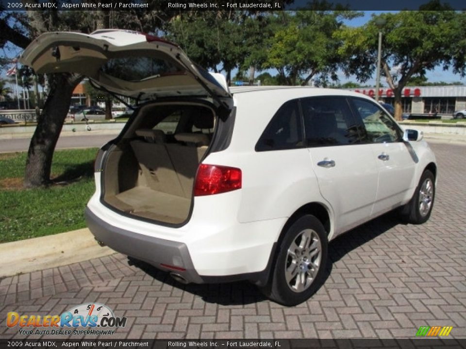 2009 Acura MDX Aspen White Pearl / Parchment Photo #15