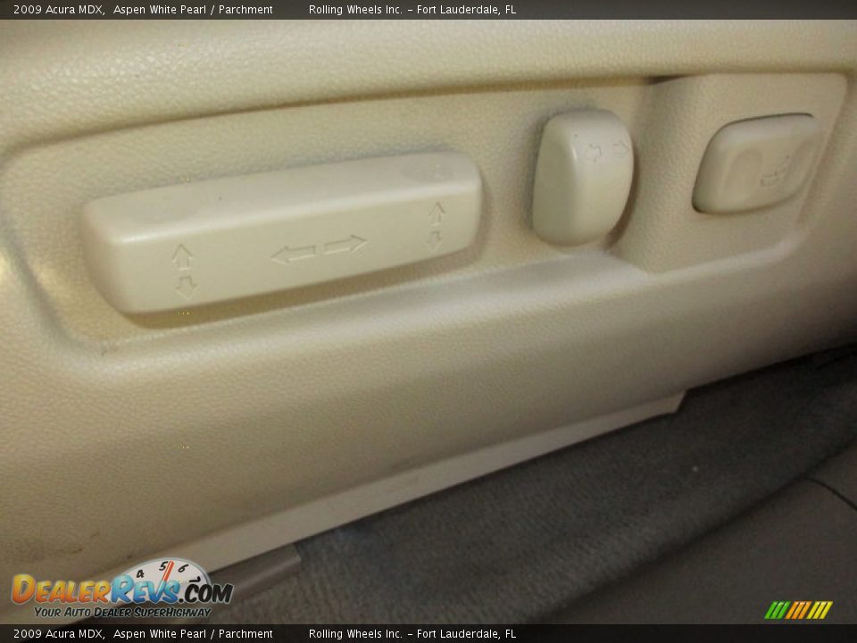 2009 Acura MDX Aspen White Pearl / Parchment Photo #16