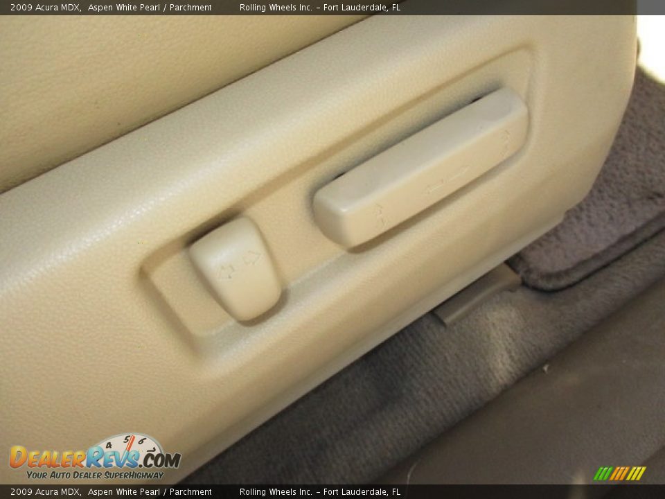 2009 Acura MDX Aspen White Pearl / Parchment Photo #17