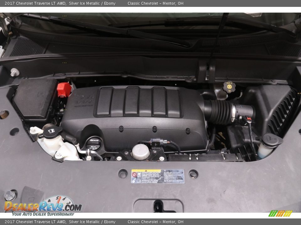 2017 Chevrolet Traverse LT AWD Silver Ice Metallic / Ebony Photo #28