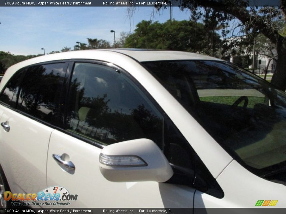 2009 Acura MDX Aspen White Pearl / Parchment Photo #18