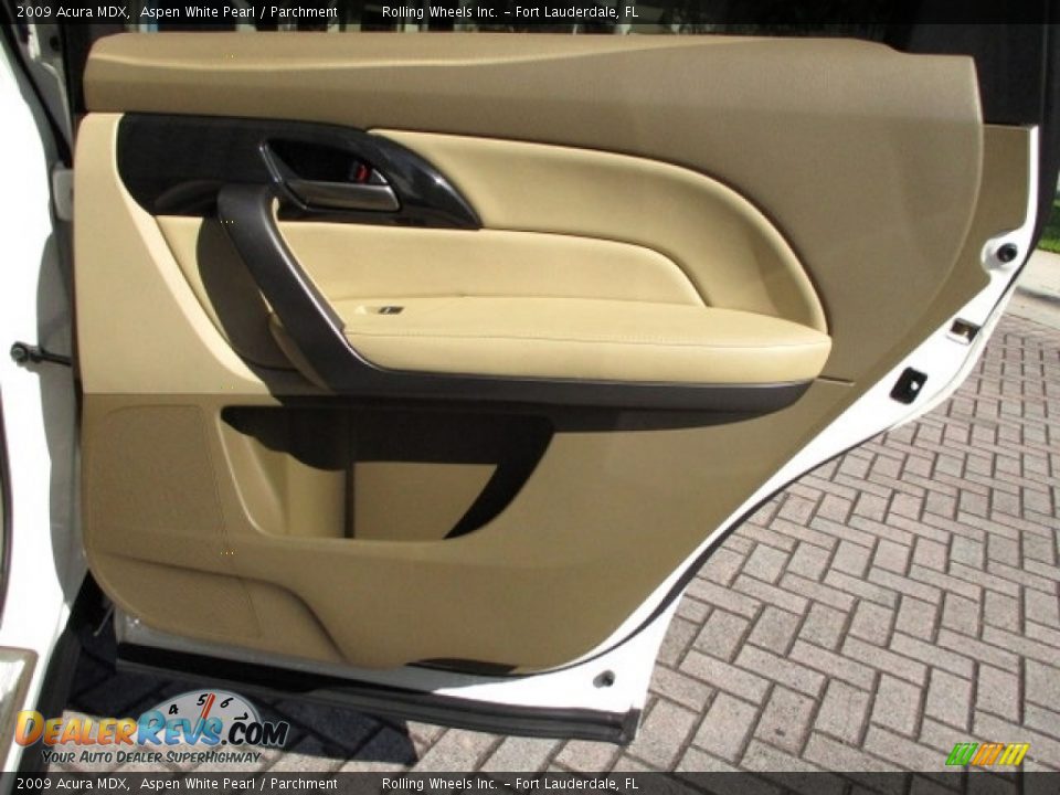 2009 Acura MDX Aspen White Pearl / Parchment Photo #23