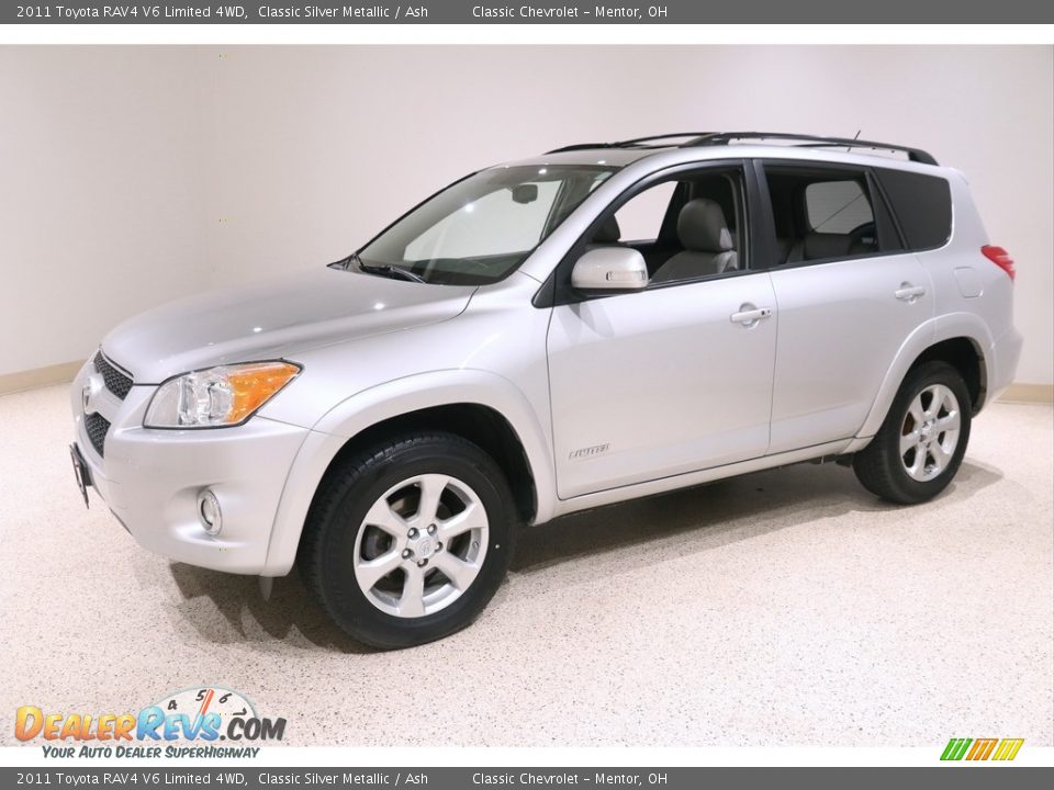 2011 Toyota RAV4 V6 Limited 4WD Classic Silver Metallic / Ash Photo #3