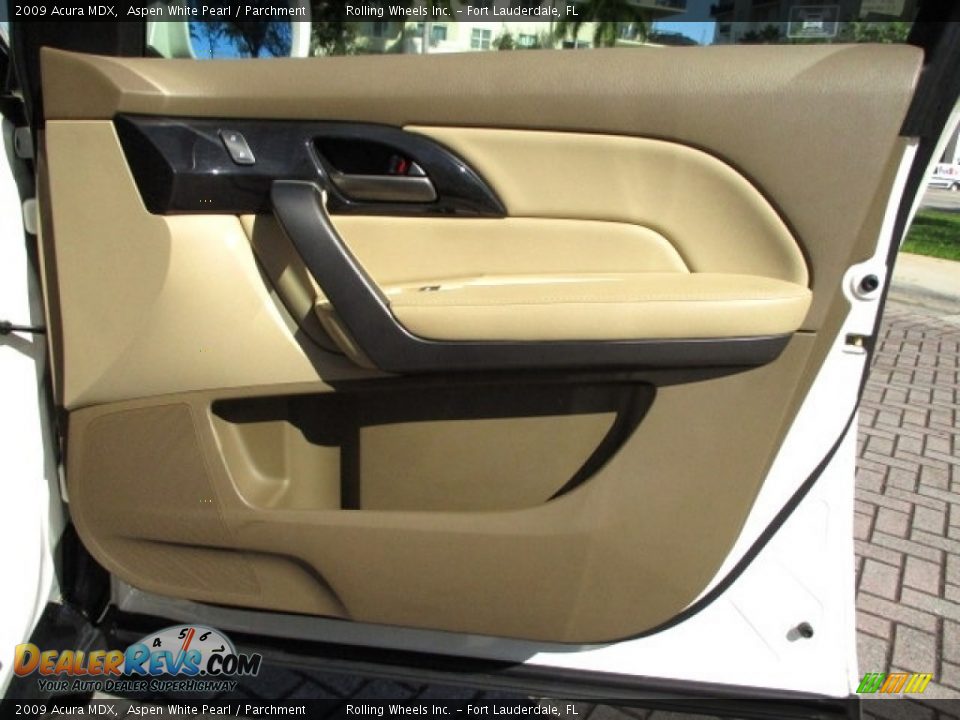 2009 Acura MDX Aspen White Pearl / Parchment Photo #25
