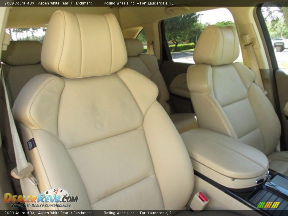 2009 Acura MDX Aspen White Pearl / Parchment Photo #26