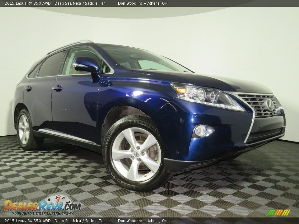 2015 Lexus RX 350 AWD Deep Sea Mica / Saddle Tan Photo #1