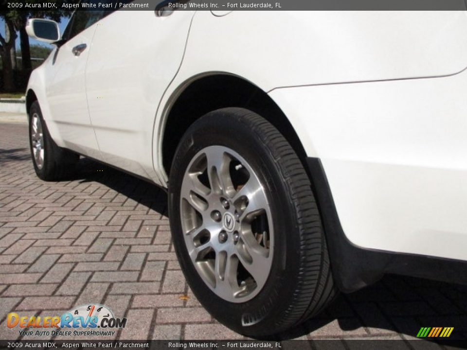 2009 Acura MDX Aspen White Pearl / Parchment Photo #27