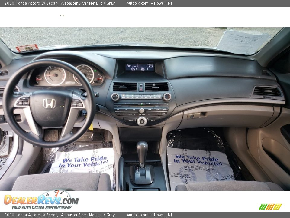 2010 Honda Accord LX Sedan Alabaster Silver Metallic / Gray Photo #13