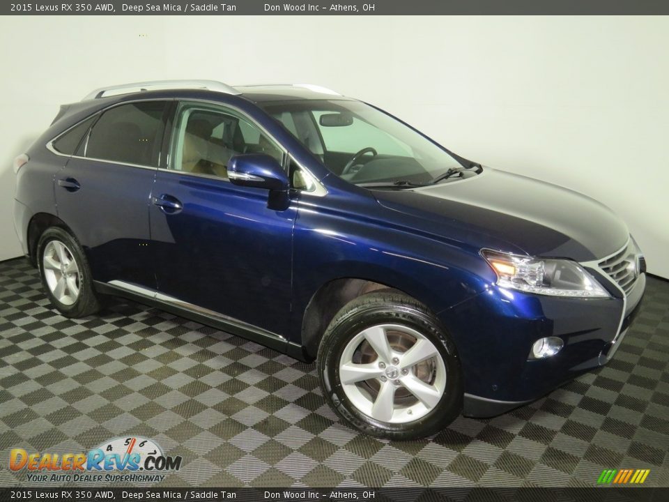 2015 Lexus RX 350 AWD Deep Sea Mica / Saddle Tan Photo #2