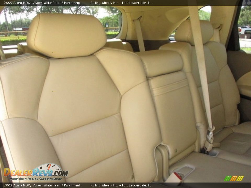 2009 Acura MDX Aspen White Pearl / Parchment Photo #28