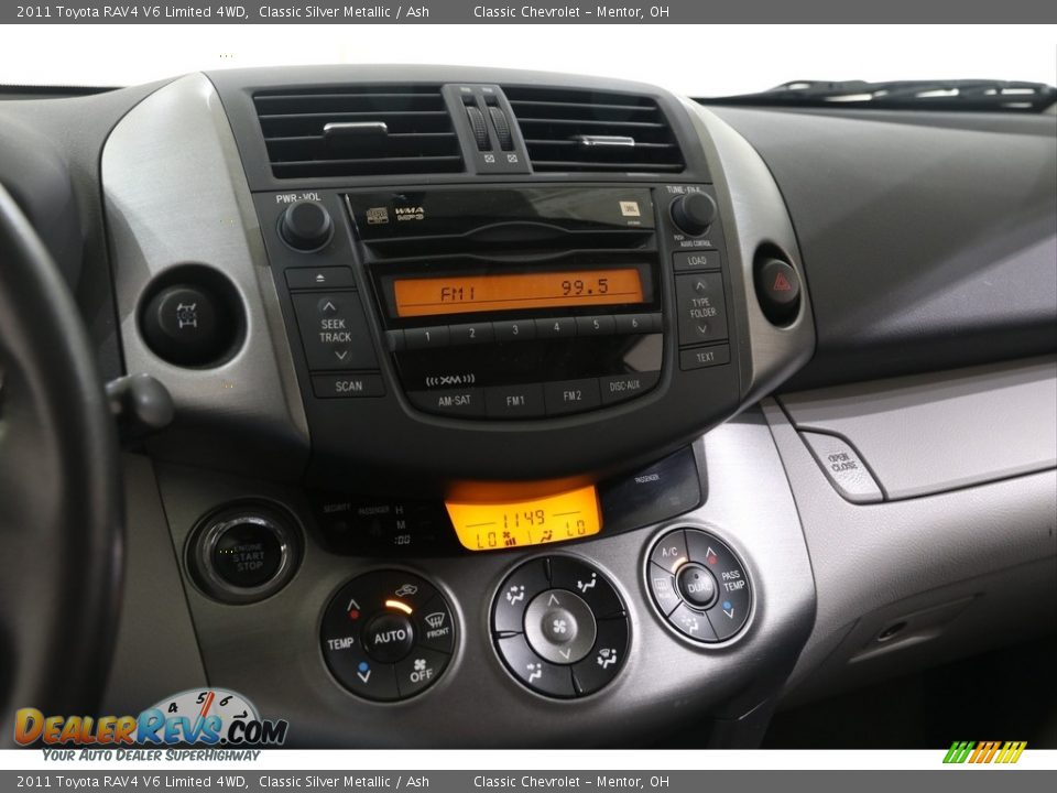 2011 Toyota RAV4 V6 Limited 4WD Classic Silver Metallic / Ash Photo #10