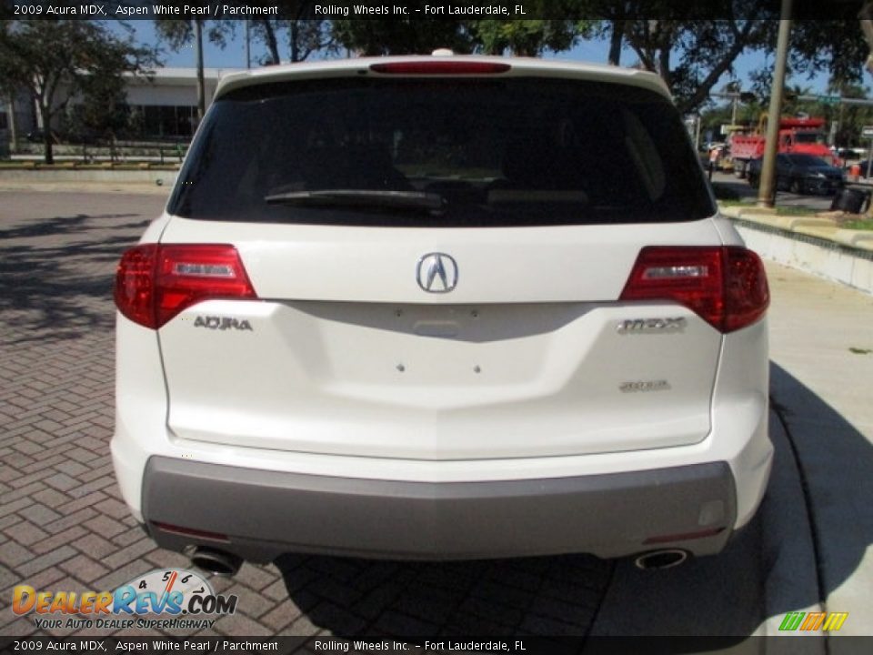 2009 Acura MDX Aspen White Pearl / Parchment Photo #31