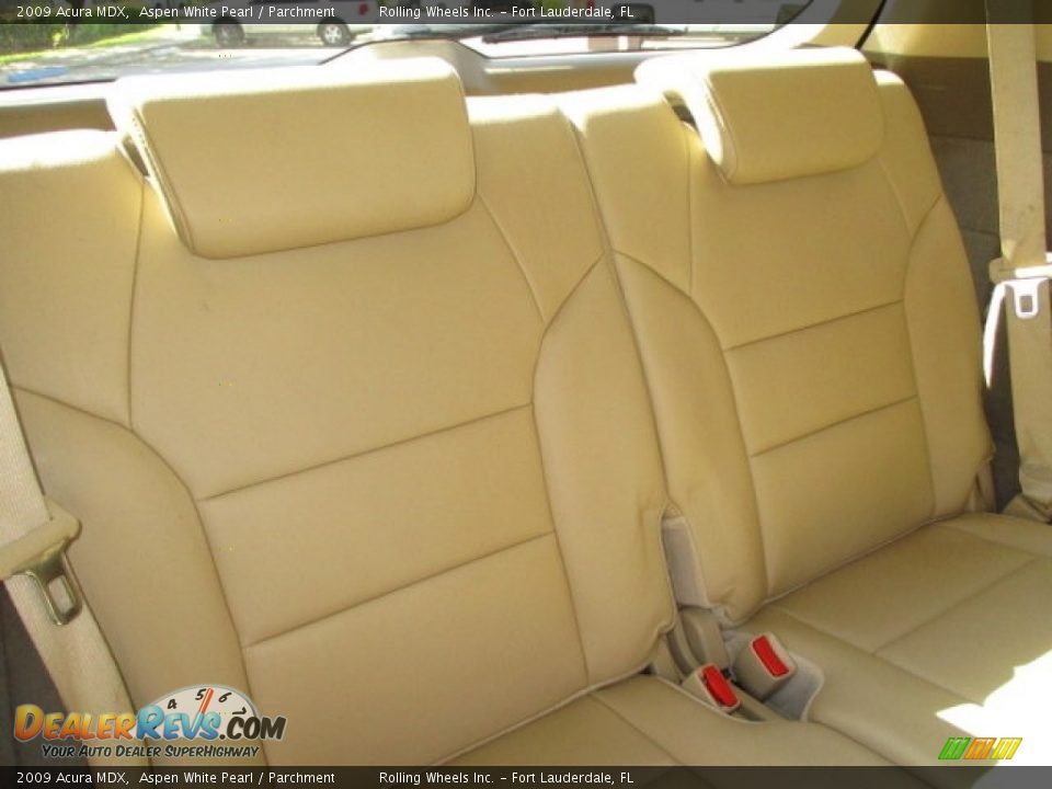 2009 Acura MDX Aspen White Pearl / Parchment Photo #33