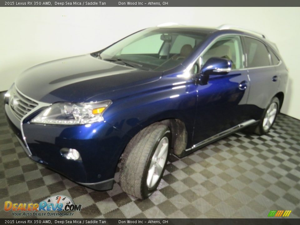 2015 Lexus RX 350 AWD Deep Sea Mica / Saddle Tan Photo #7